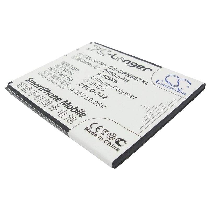Li-Polymer Battery fits Coolpad,8670, note 3.8V, 2500mAh Communications Cameron Sino Technology Limited (Suspended)