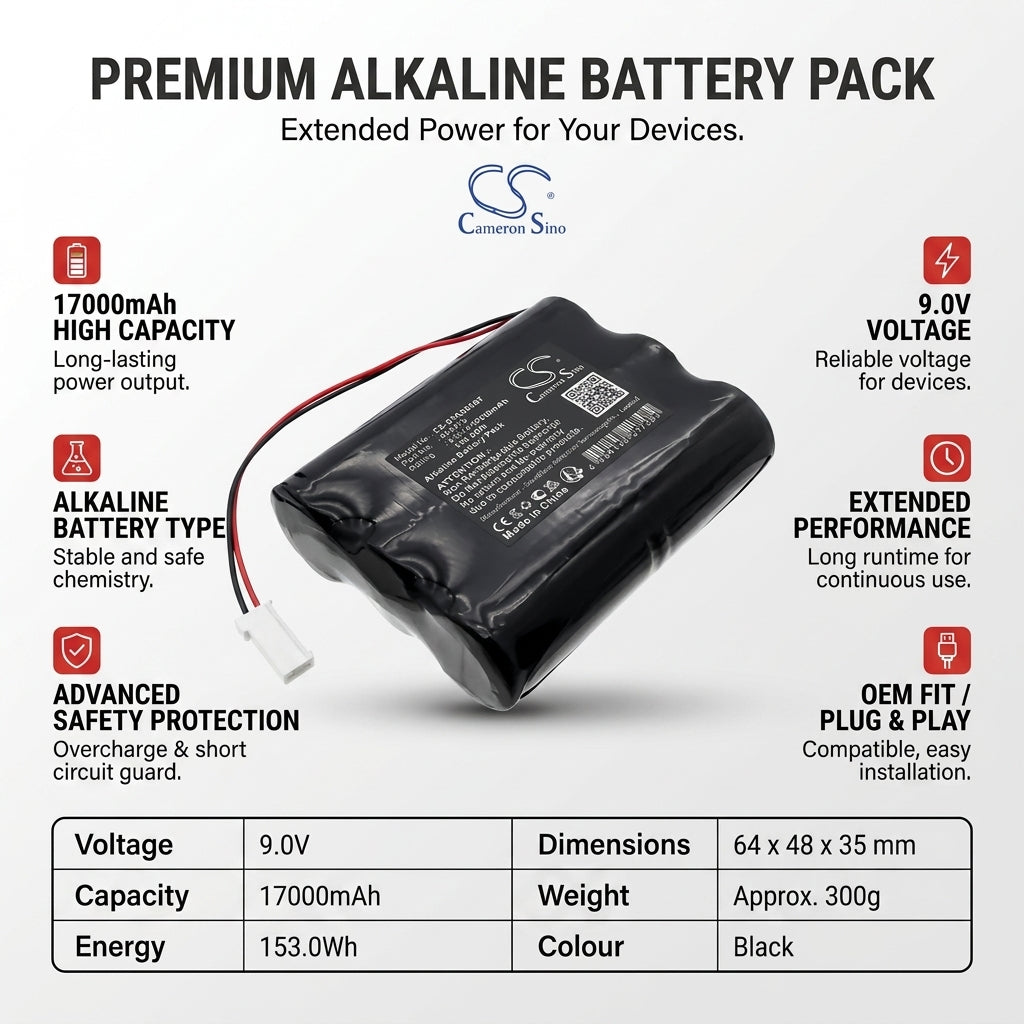 9V Alkaline Battery 17000mAh 153Wh Fits Silentron 5501 5503 5532 Alarm Panels And Security Systems Alarm System Cameron Sino Technology Limited