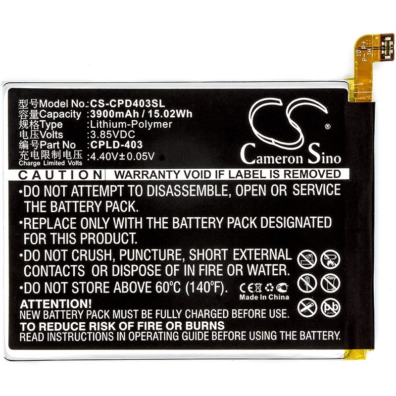 Li-Polymer Battery fits Coolpad, c106, cool 1 3.85V, 3900mAh Mobile & SmartPhone Cameron Sino Technology Limited