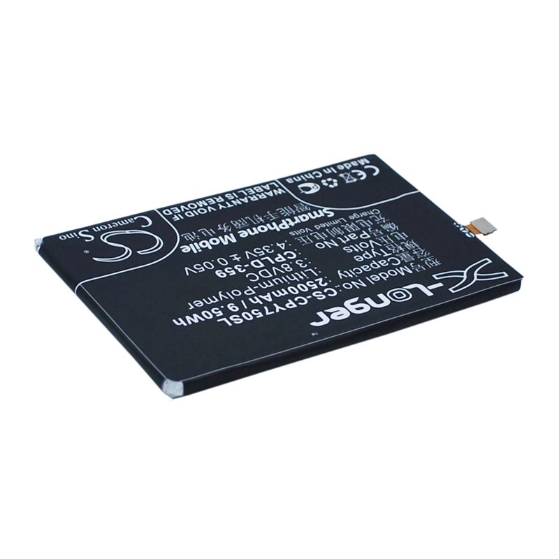 Li-Polymer Battery fits Coolpad, t2-c01, y75, y76 3.8V, 2500mAh Mobile & SmartPhone Cameron Sino Technology Limited
