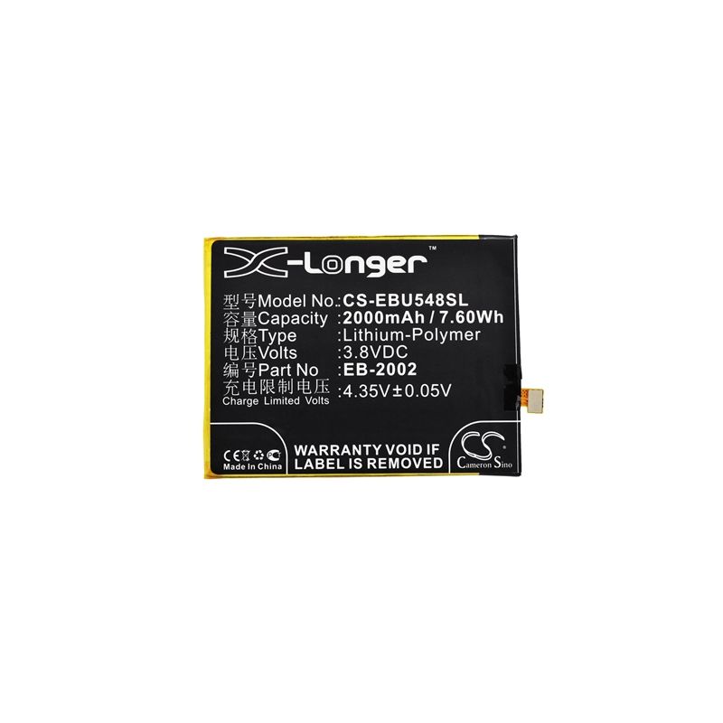 Li-Polymer Battery fits Ebest, u5482 3.8V, 2000mAh Communications Cameron Sino Technology Limited (Suspended)