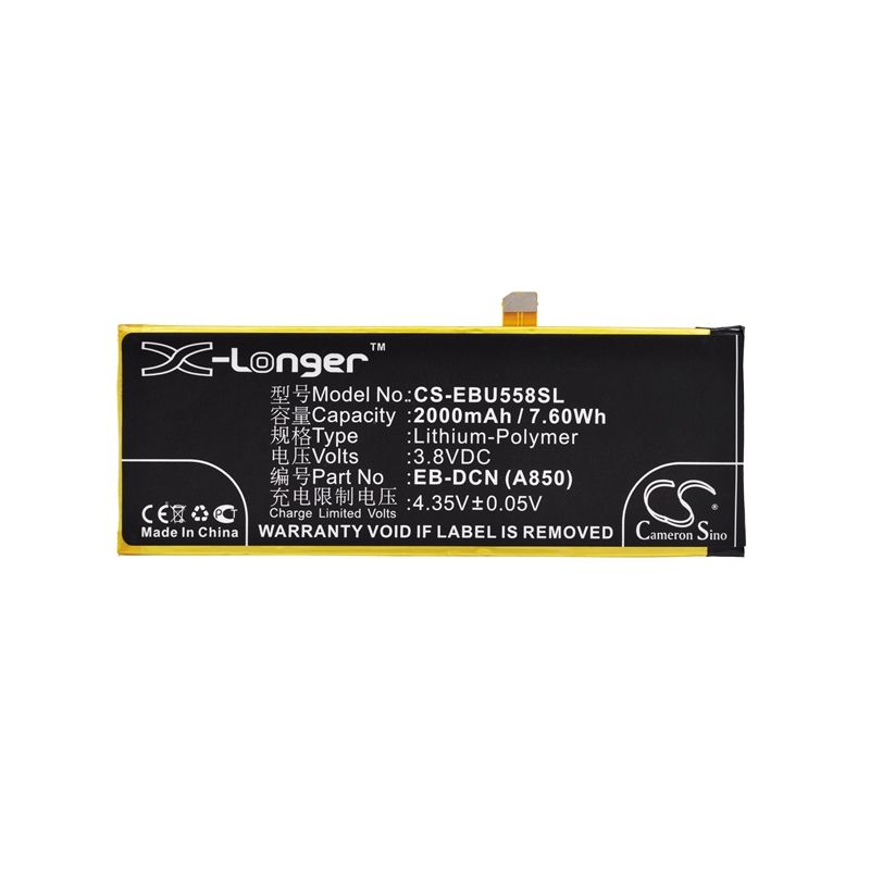 Li-Polymer Battery fits Ebest, u5581 3.8V, 2000mAh Communications Cameron Sino Technology Limited (Suspended)