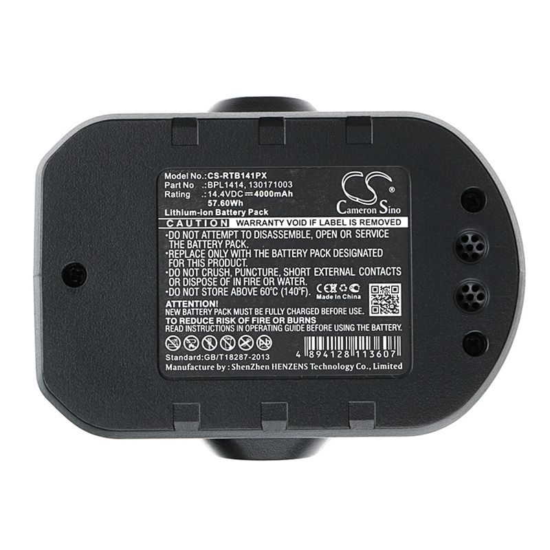 Li-ion Battery fits Ryobi, Cdd144v22, Cddi14022nf, Lcd1402 14.4V, 4000mAh Power Tools Cameron Sino Technology Limited