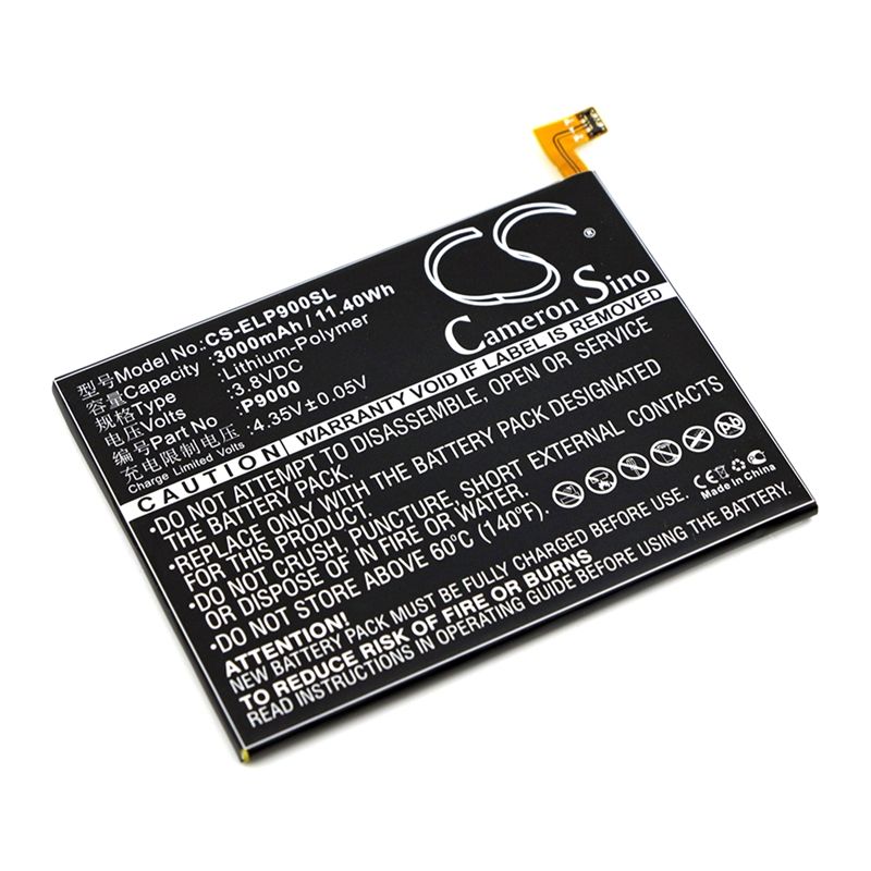 Li-Polymer Battery fits Elephone, p9000, p9000 dual sim lte, p9000 lite 3.8V, 3000mAh Mobile & SmartPhone Cameron Sino Technology Limited