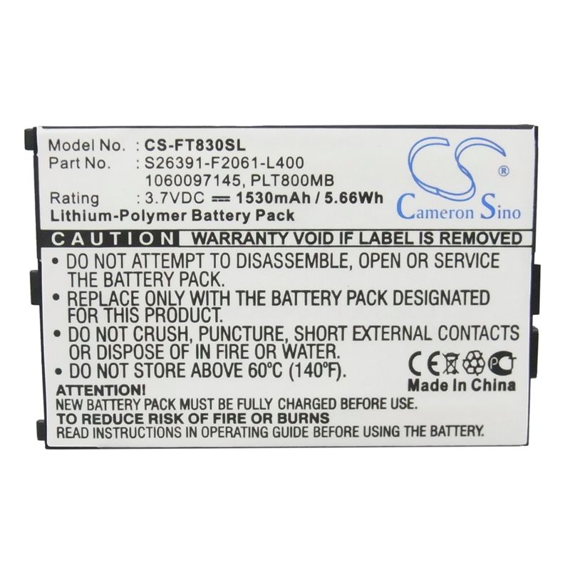 Li-Polymer Battery fits Fujitsu, loox t800, loox t810, loox t830 3.7V, 1530mAh Mobile & SmartPhone Cameron Sino Technology Limited