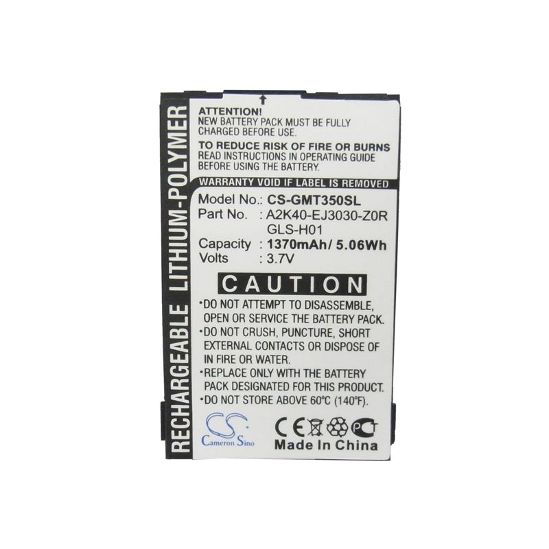 Li-Polymer Battery fits Gigabyte, gsmart g300, gsmart i350 3.7V, 1370mAh Mobile & SmartPhone Cameron Sino Technology Limited
