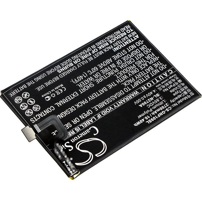 Li-Polymer Battery fits Gionee, f109, f109l, f109n 3.85V, 2700mAh Communications Cameron Sino Technology Limited (Suspended)