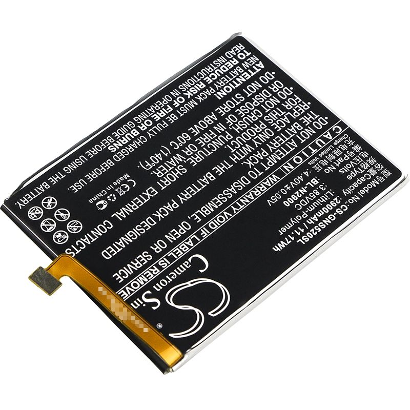 Li-Polymer Battery fits Gionee, gn3001, gn3001l, s5 3.85V, 2900mAh Mobile & SmartPhone Cameron Sino Technology Limited