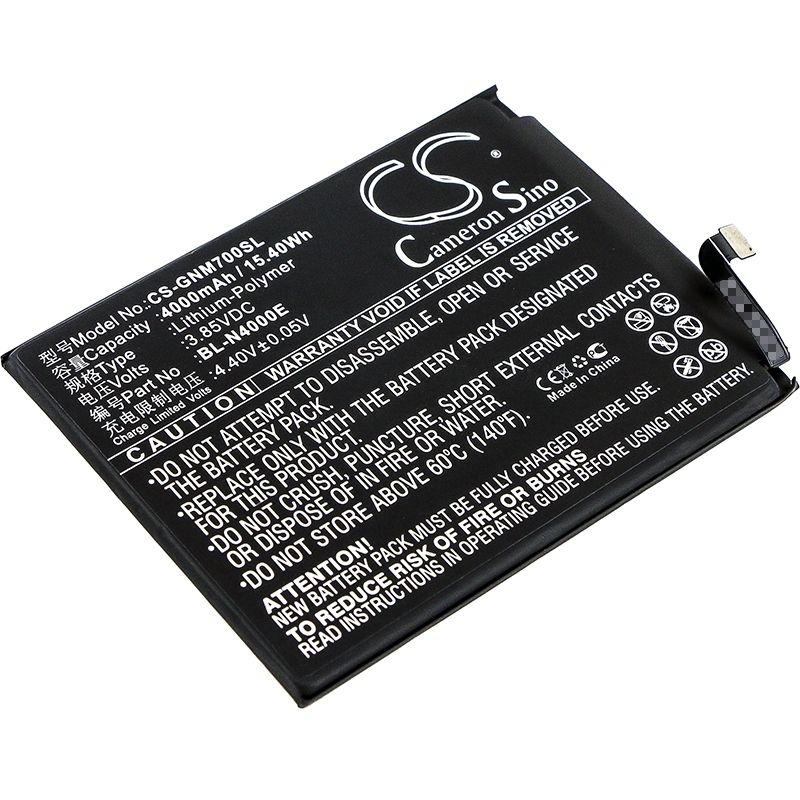 Li-Polymer Battery fits Gionee, m7, m7l 3.85V, 4000mAh Mobile & SmartPhone Cameron Sino Technology Limited