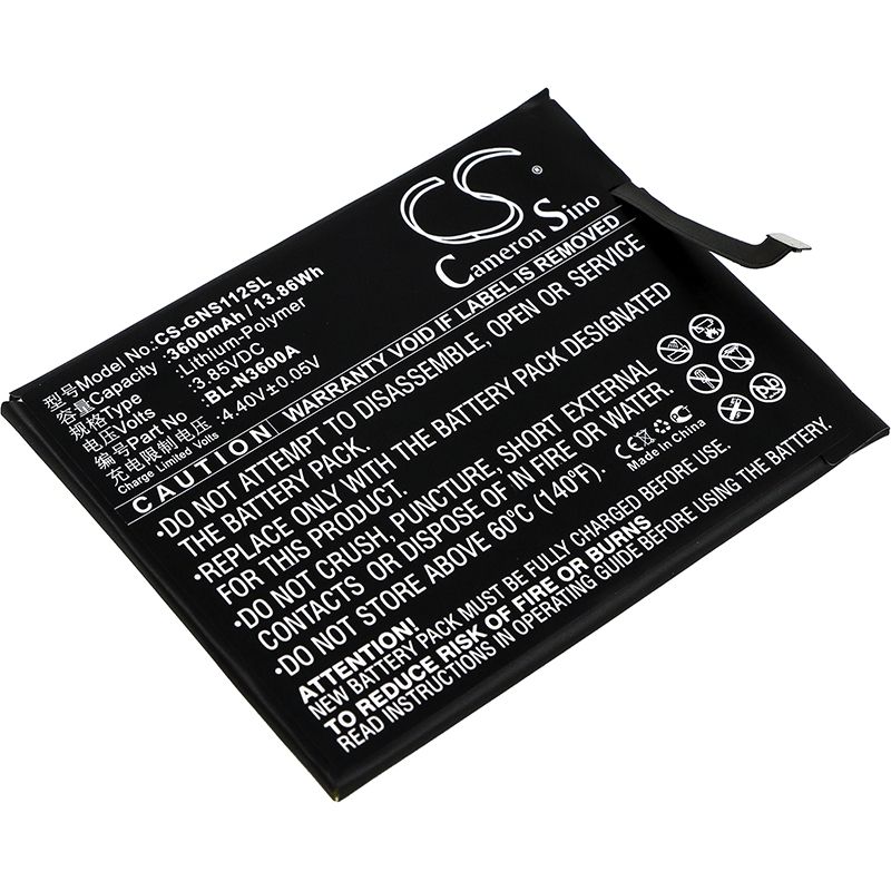 Li-Polymer Battery fits Gionee, s11s, s11s dual sim, s11s dual sim td-lte 3.85V, 3600mAh Mobile & SmartPhone Cameron Sino Technology Limited