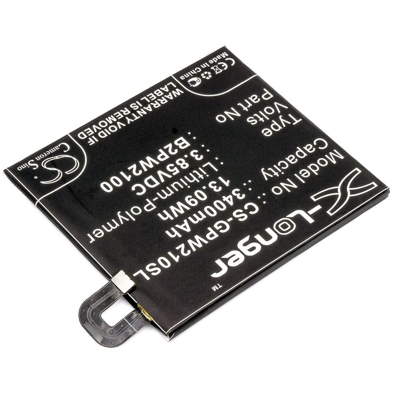 Li-polymer Battery Fits Google, G-2pw2100, G-2pw2100-021-b, G-2pw2200 3.85v, 3400mah Mobile & SmartPhone Cameron Sino Technology Limited