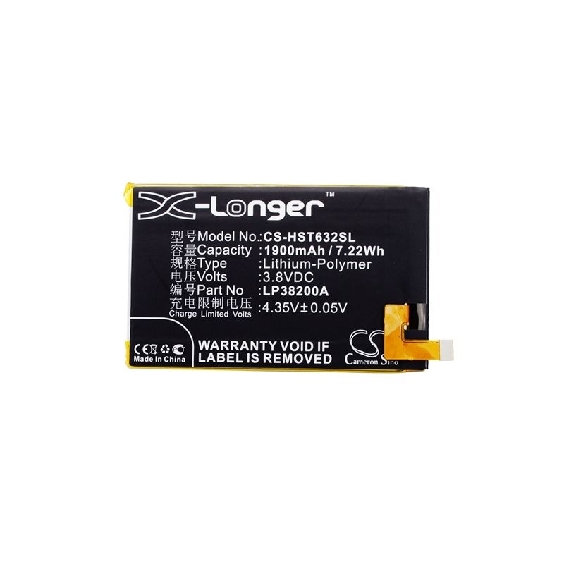 Li-Polymer Battery fits Hisense, hs-i632m, i632m 3.8V, 1900mAh Communications Cameron Sino Technology Limited (Suspended)