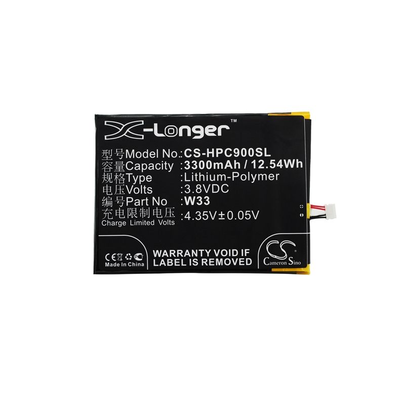 Li-Polymer Battery fits Honphone, c900, w33, z9 3.8V, 3300mAh Communications Cameron Sino Technology Limited (Suspended)