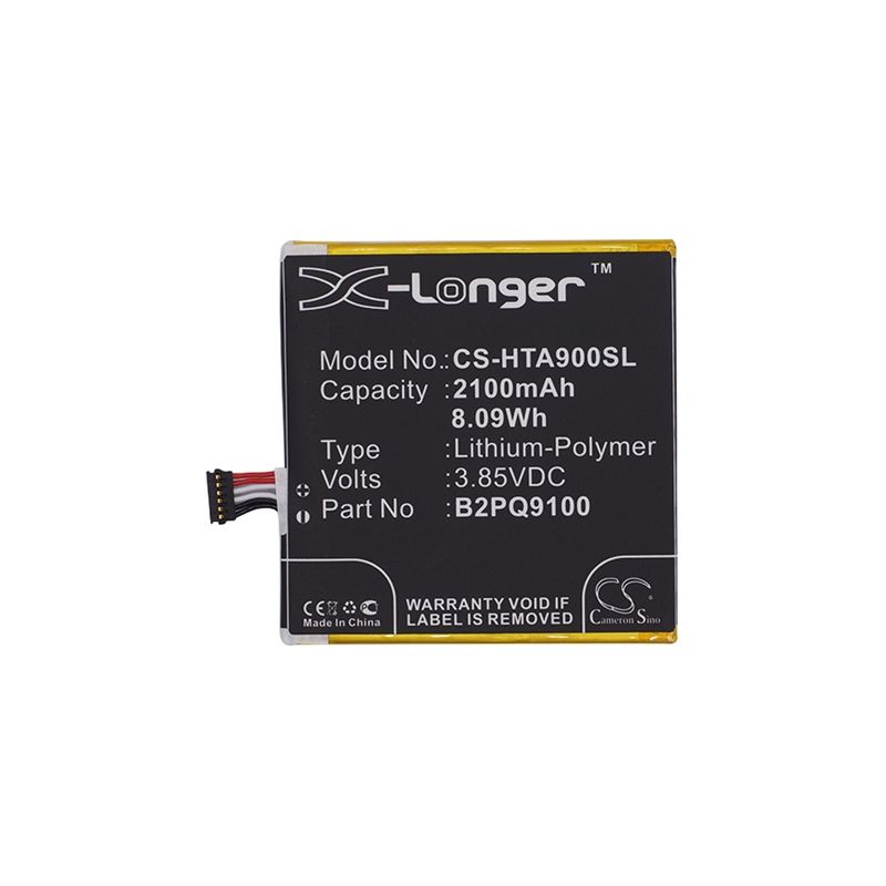 Li-Polymer Battery fits Htc, 2pq9120, a9u, a9w 3.85V, 2100mAh Mobile & SmartPhone Cameron Sino Technology Limited