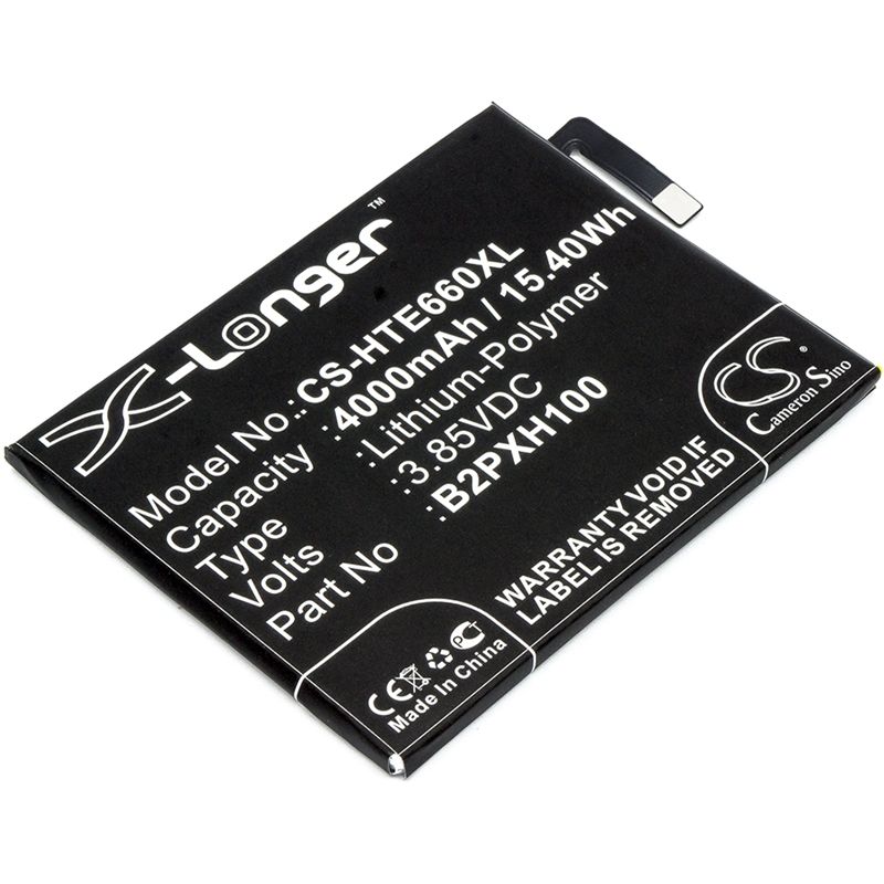 Li-Polymer Battery fits Htc, 2pxh100, e66, one x10 3.85V, 4000mAh Mobile & SmartPhone Cameron Sino Technology Limited