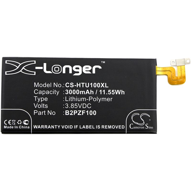 Li-Polymer Battery fits Htc, 2pzf100, ocean note, u ultra 3.85V, 3000mAh Mobile & SmartPhone Cameron Sino Technology Limited