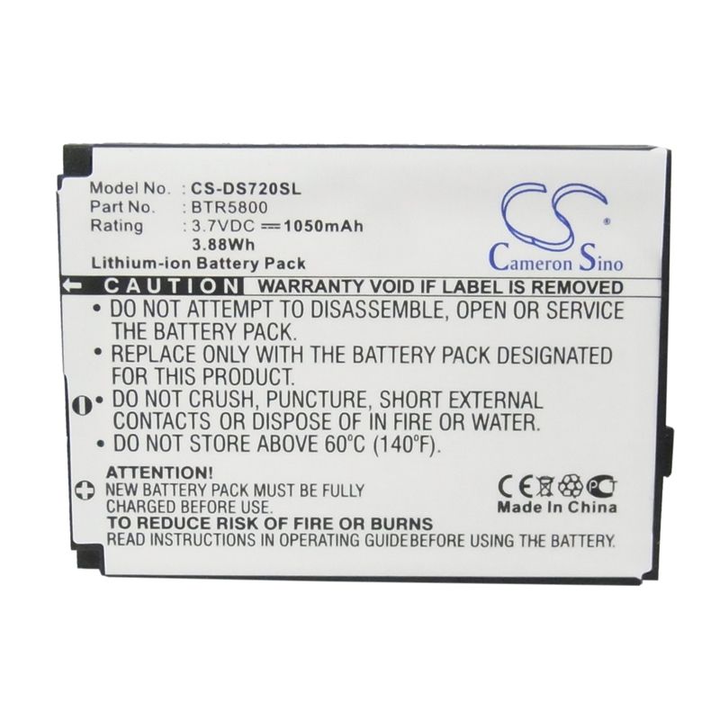 Li-ion Battery fits Htc,5800, fusion, libra 100 3.7V, 1050mAh Communications Cameron Sino Technology Limited