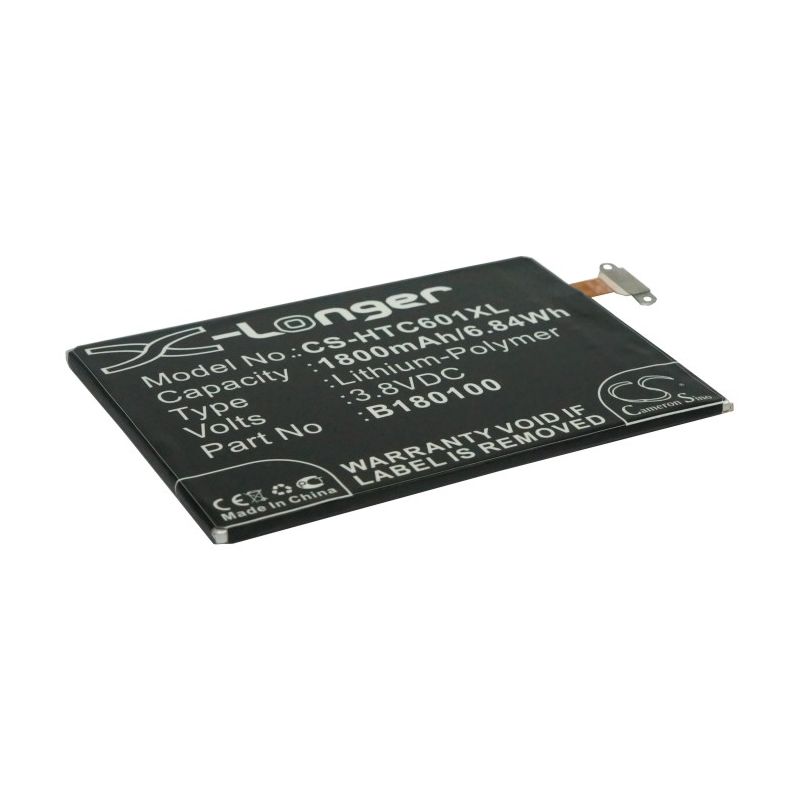 Li-polymer Battery Fits Htc, 601e, 601n, 601s 3.8v, 1800mah Mobile & SmartPhone Cameron Sino Technology Limited