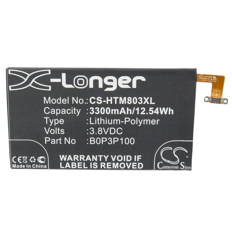 Li-Polymer Battery fits Htc, 803s, 809d, htc0p3p7 3.8V, 3300mAh Mobile & SmartPhone Cameron Sino Technology Limited