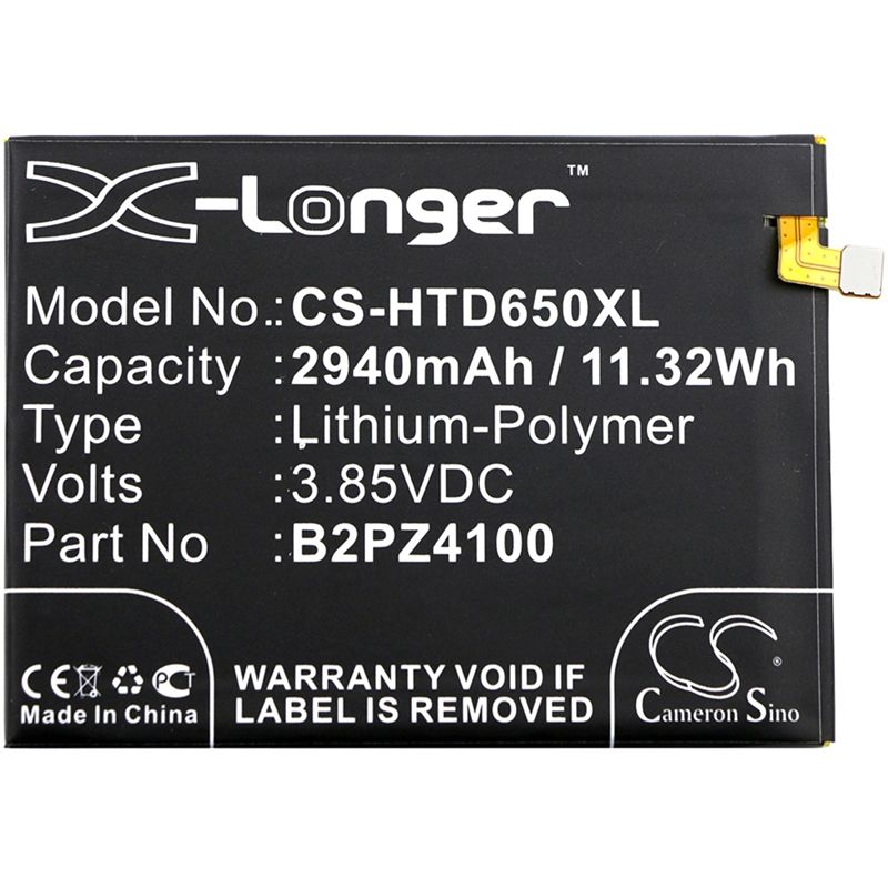 Li-Polymer Battery fits Htc, 99hall015-00, desire 650 4g 3.85V, 2940mAh Mobile & SmartPhone Cameron Sino Technology Limited