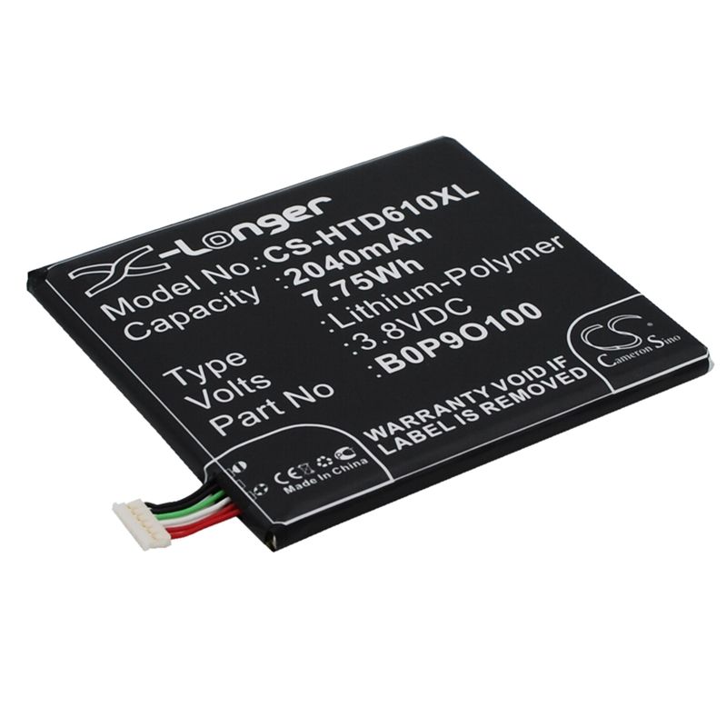 Li-Polymer Battery fits Htc, a3qhd, d610, d610n 3.8V, 2040mAh Mobile & SmartPhone Cameron Sino Technology Limited