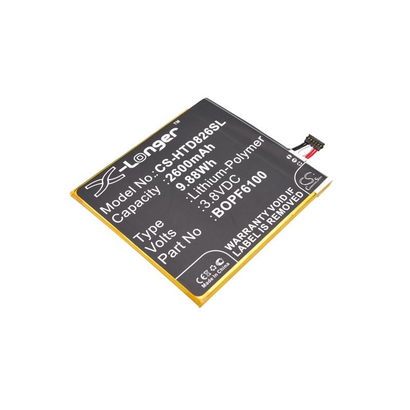 Li-polymer Battery Fits Htc, A51, D820, D820g 3.8v, 2600mah Mobile & SmartPhone Cameron Sino Technology Limited