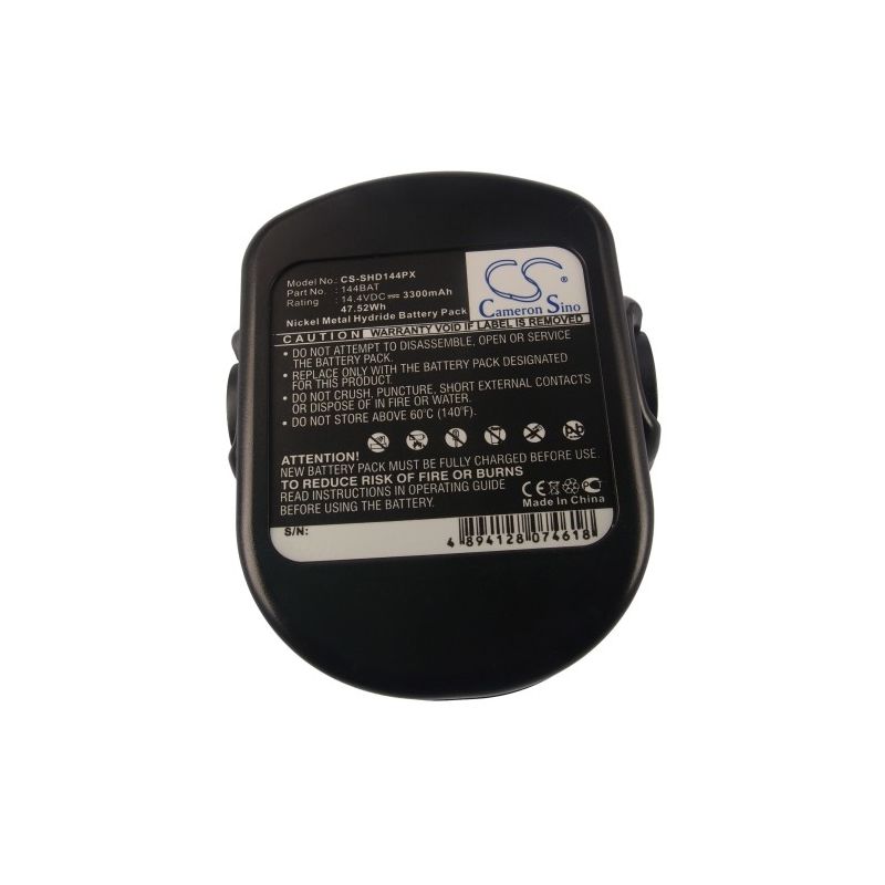 Ni-MH Battery fits Skil, 144vxt, 2565, 2566 14.4V, 3300mAh Power Tools Cameron Sino Technology Limited