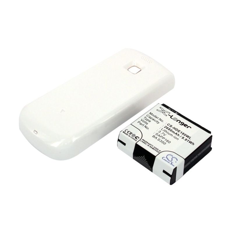 White 3.7V 2680mAh Htc, a6161, magic, pioneer Replacement Battery Mobile & SmartPhone Cameron Sino Technology Limited