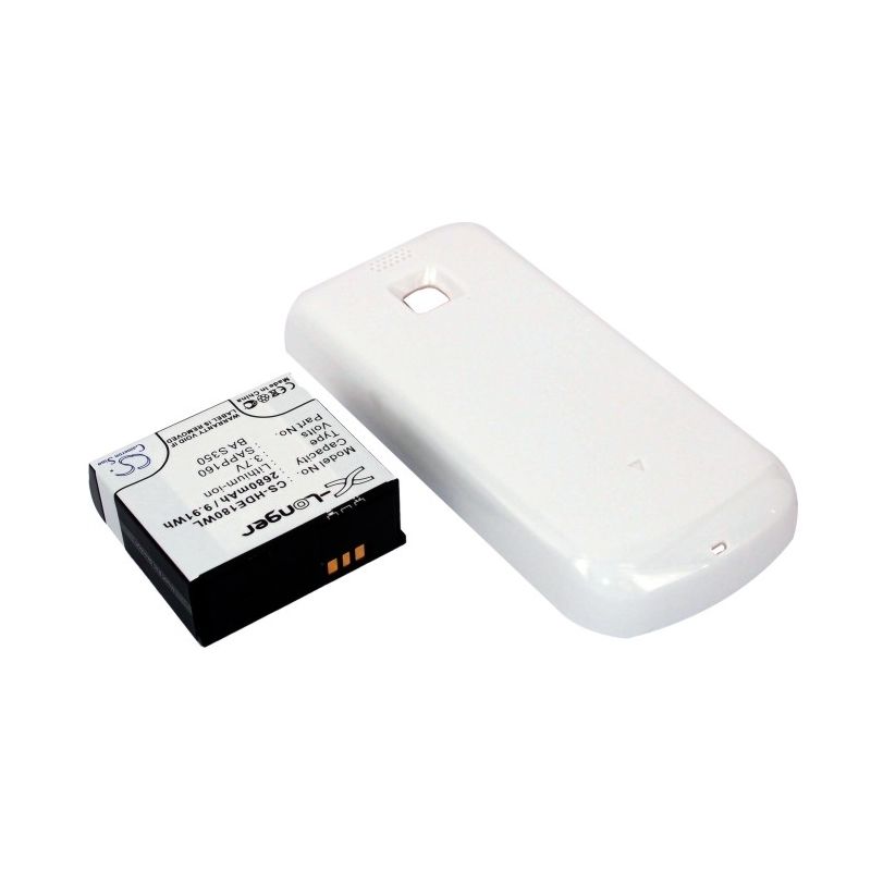 White 3.7V 2680mAh Htc, a6161, magic, pioneer Replacement Battery Mobile & SmartPhone Cameron Sino Technology Limited
