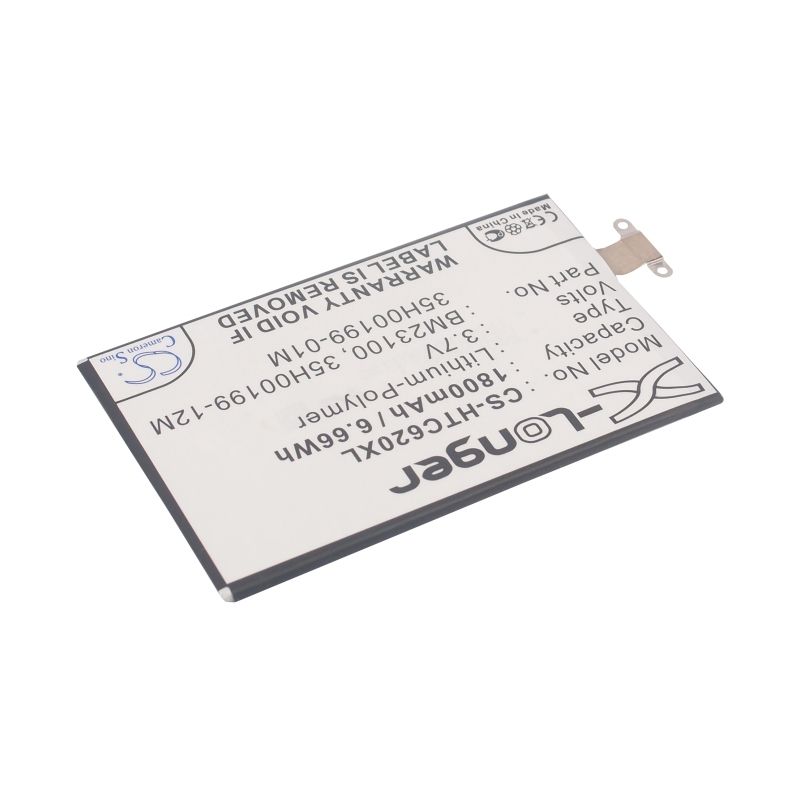 Li-Polymer Battery fits Htc, accord, c620, c620e 3.7V, 1800mAh Mobile & SmartPhone Cameron Sino Technology Limited
