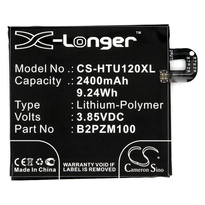 Li-Polymer Battery fits Htc, alpine, u play, u play td-lte 3.85V, 2400mAh Mobile & SmartPhone Cameron Sino Technology Limited