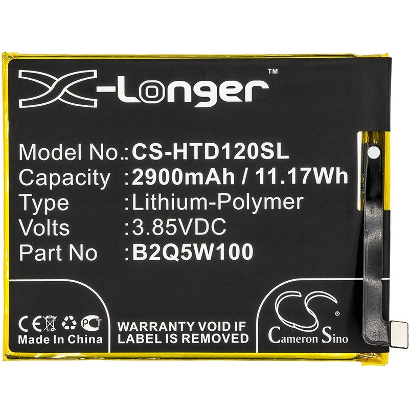 Li-Polymer Battery fits Htc, breeze plus, desire 12 +, desire 12 plus 3.85V, 2900mAh Mobile & SmartPhone Cameron Sino Technology Limited
