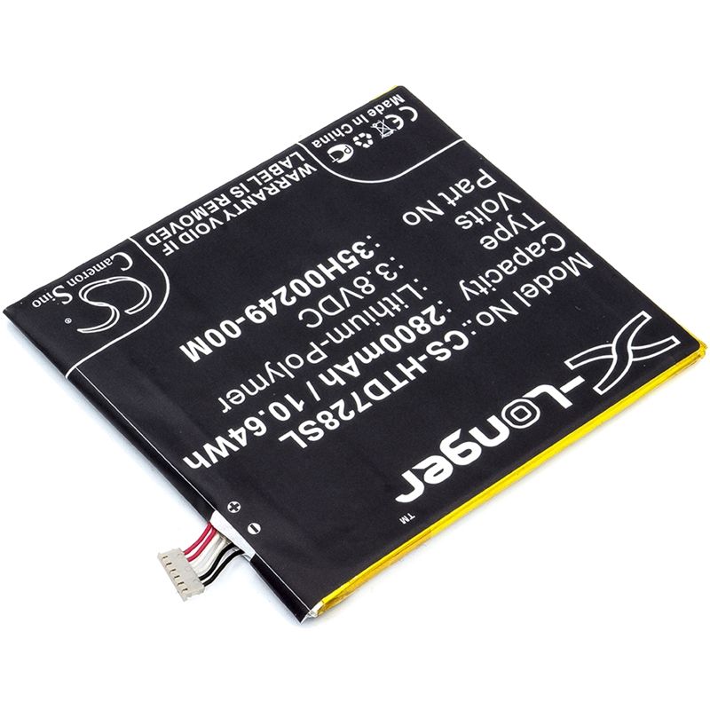 Li-polymer Battery Fits Htc, D728, D728t, D728w 3.8v, 2800mah Mobile & SmartPhone Cameron Sino Technology Limited