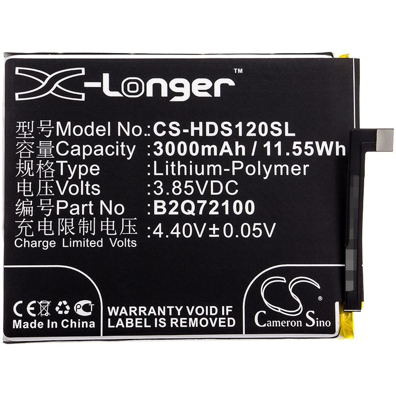 Li-Polymer Battery fits Htc, desire 12s, desire 12s global dual sim 3.85V, 3000mAh Mobile & SmartPhone Cameron Sino Technology Limited