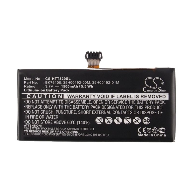Li-polymer Battery Fits Htc, One V, One V1, Pk76110 3.7v, 1500mah Mobile & SmartPhone Cameron Sino Technology Limited