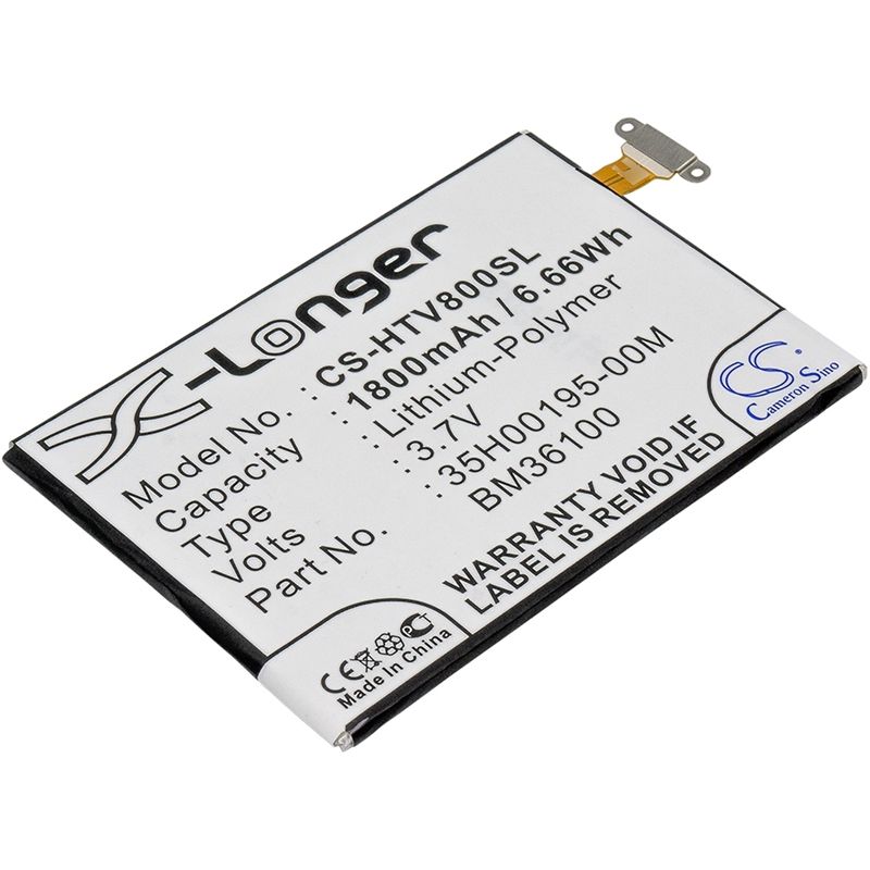 Li-Polymer Battery fits Htc, one vx, pm36100, totem c2 3.7V, 1800mAh Communications Cameron Sino Technology Limited (Suspended)