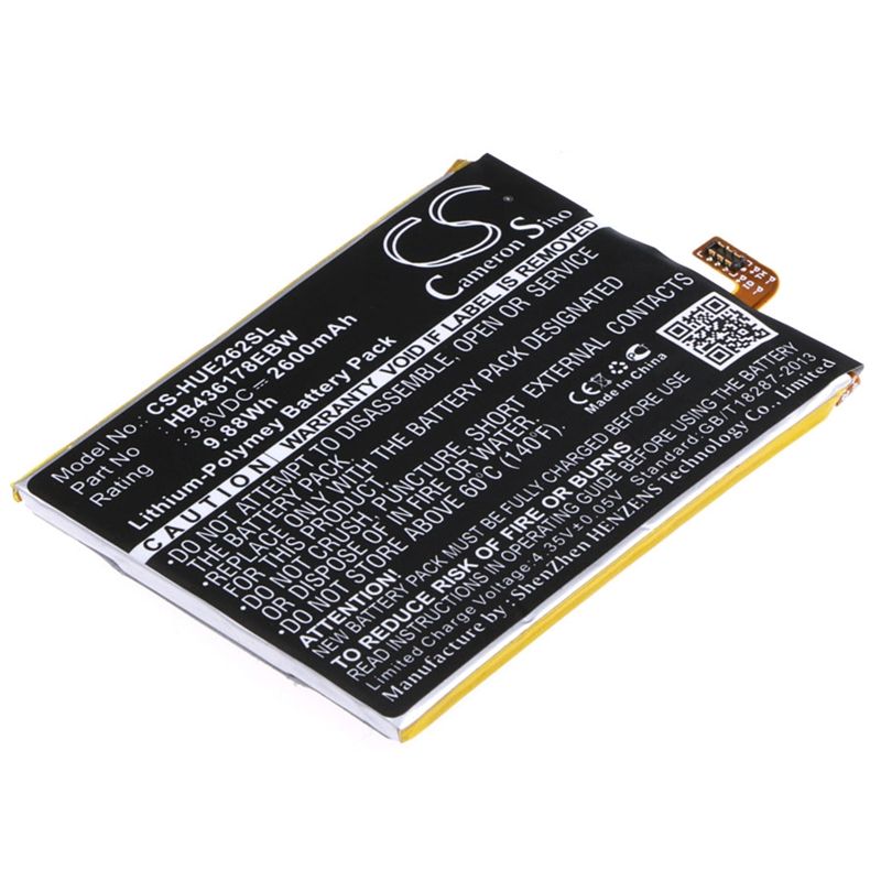 Li-polymer Battery Fits Huawei,2629, Ascend Mate 7s, Crr-cl00 3.8v, 2600mah Mobile & SmartPhone Cameron Sino Technology Limited