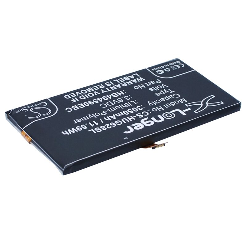 Li-polymer Battery Fits Huawei, Ascend G628, Honor 7, Plk-ul00 3.8v, 3050mah Mobile & SmartPhone Cameron Sino Technology Limited