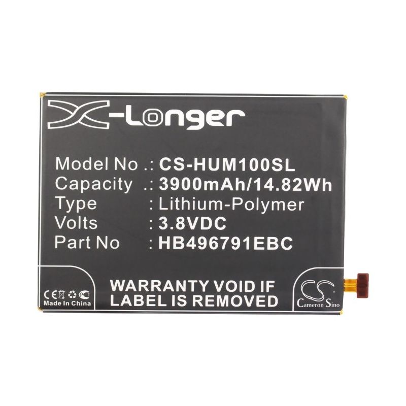 Li-polymer Battery Fits Huawei, Ascend Mate, Ascend Mate 2, Ascend Mate Ii 3.8v, 3900mah Mobile & SmartPhone Cameron Sino Technology Limited