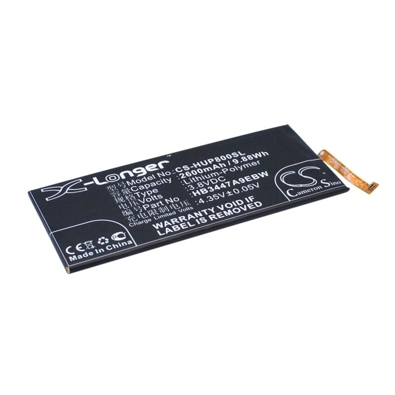 Li-polymer Battery Fits Huawei, Ascend P8, Gra-cl00, Gra-cl10 3.8v, 2600mah Mobile & SmartPhone Cameron Sino Technology Limited