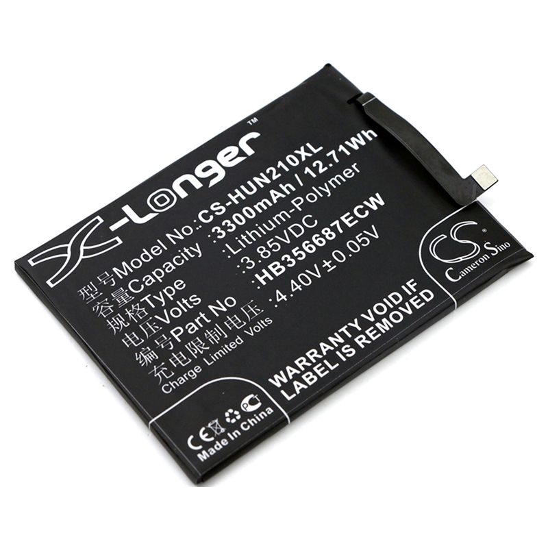 Li-polymer Battery Fits Huawei, Bac-al00, Bac-l23, Bac-tl00 3.85v, 3300mah Mobile & SmartPhone Cameron Sino Technology Limited