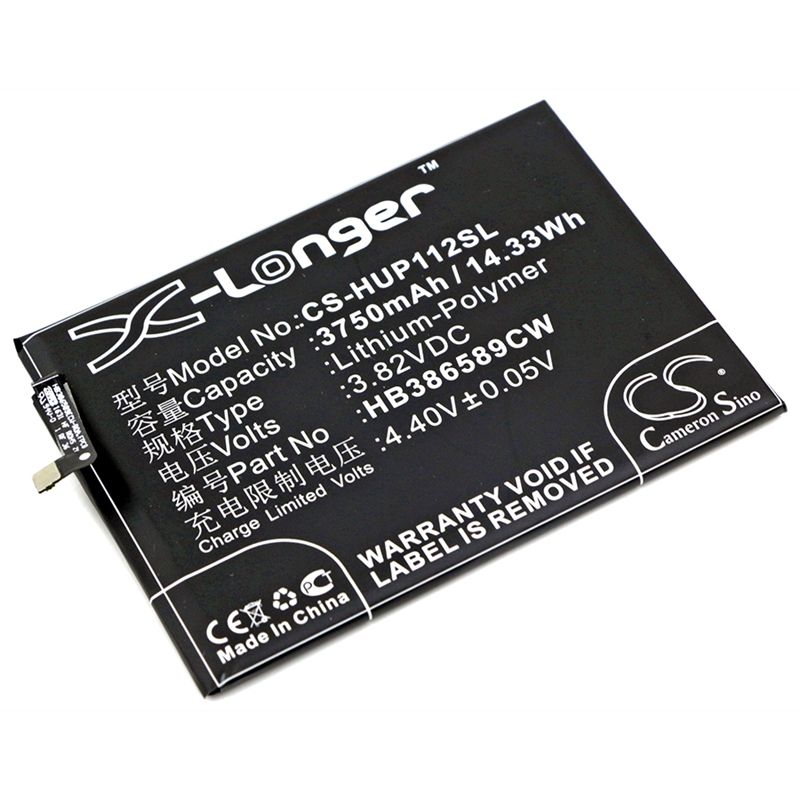 Li-Polymer Battery fits Huawei, berkeley, bkl-al00, bkl-al20 3.82V, 3750mAh Mobile & SmartPhone Cameron Sino Technology Limited