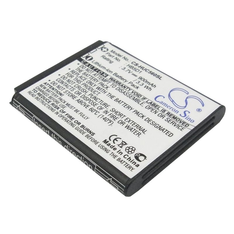 Li-ion Battery fits Huawei, c5110, c5600, c5700 3.7V, 900mAh Mobile & SmartPhone Cameron Sino Technology Limited