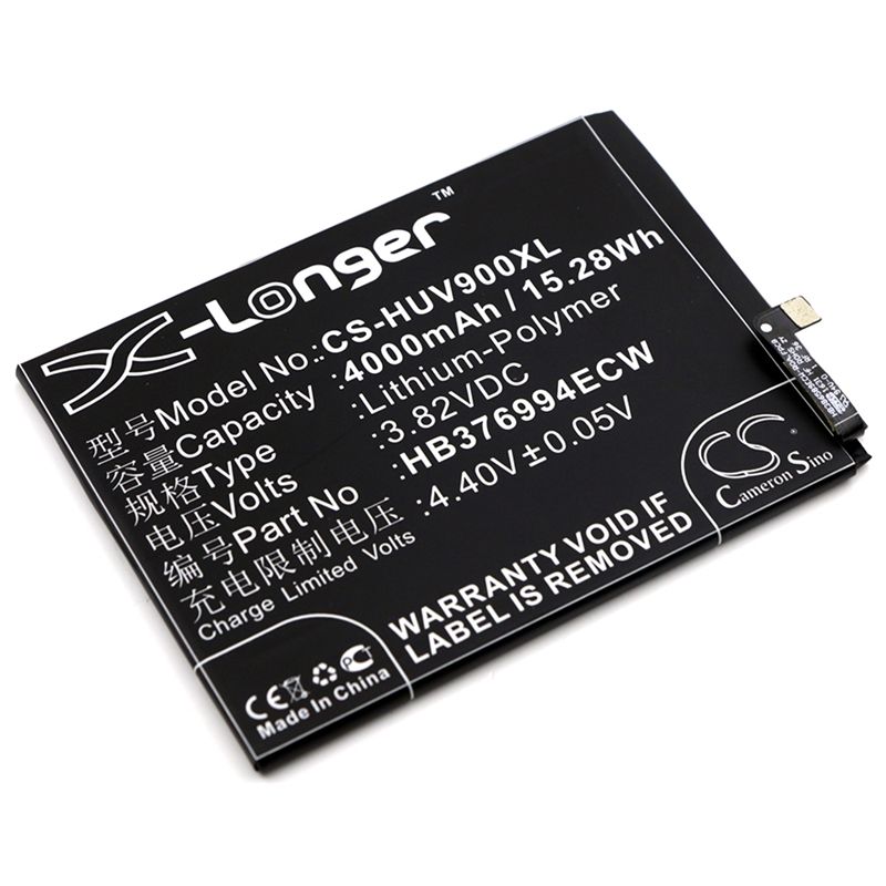 Li-polymer Battery Fits Huawei, Duk-al20, Duk-l09, Duk-tl30 3.82v, 4000mah Mobile & SmartPhone Cameron Sino Technology Limited