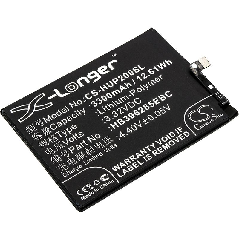 Li-Polymer Battery fits Huawei, emily, eml-al00, eml-l09 3.82V, 3300mAh Mobile & SmartPhone Cameron Sino Technology Limited