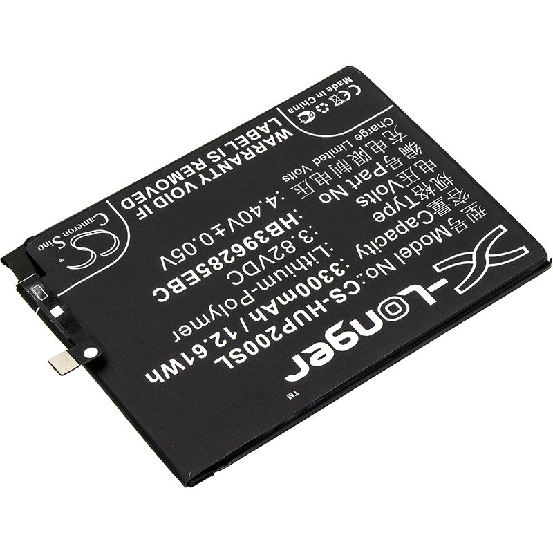 Li-Polymer Battery fits Huawei, emily, eml-al00, eml-l09 3.82V, 3300mAh Mobile & SmartPhone Cameron Sino Technology Limited