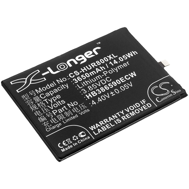 Li-polymer Battery Fits Huawei, Honor 8x, Honor 8x Dual Sim, Jsn-al00 3.85v, 3650mah Mobile & SmartPhone Cameron Sino Technology Limited