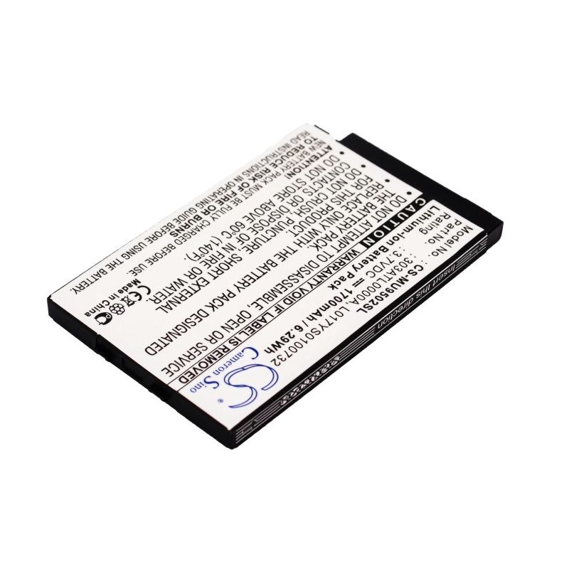 Li-Polymer Battery fits I-mate, ultimate 9502 3.7V, 1700mAh Mobile & SmartPhone Cameron Sino Technology Limited