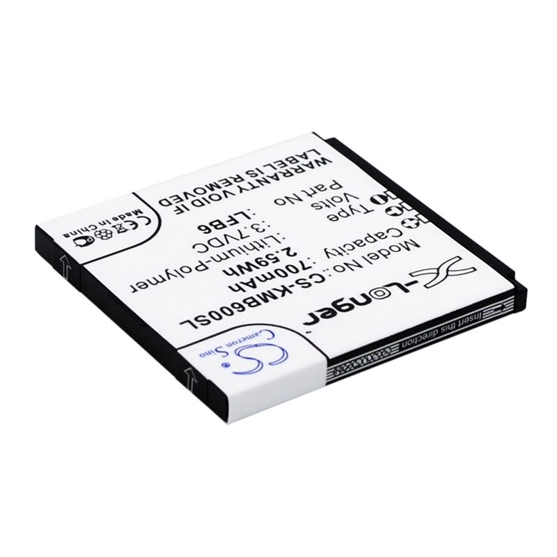 Li-ion Battery fits Kazam, life b6 3.7V, 700mAh Mobile & SmartPhone Cameron Sino Technology Limited