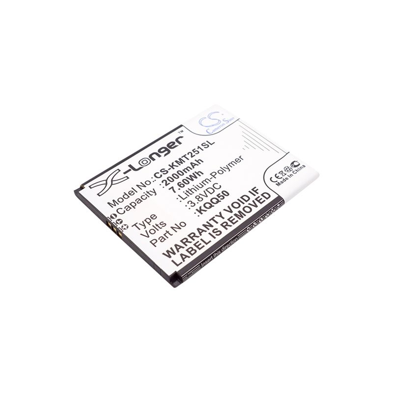Li-Polymer Battery fits Kazam, th25014-01, thunder2 5.0 3.8V, 2000mAh Mobile & SmartPhone Cameron Sino Technology Limited